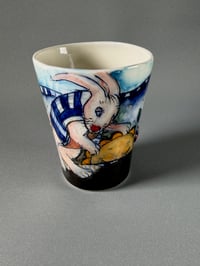 Image 1 of #10 Porcelain Midnight Garden Beaker Cup