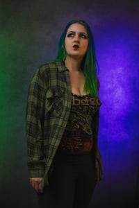 Image 2 of 1X Women's Sleep Token Flannel