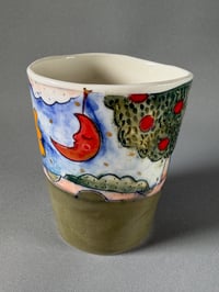 Image 3 of #11 Porcelain Midnight Garden Beaker Cup
