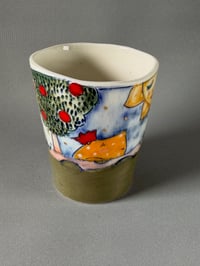 Image 4 of #11 Porcelain Midnight Garden Beaker Cup