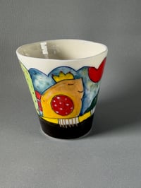 Image 1 of #12 PorcelainMidnight Garden Beaker Cup