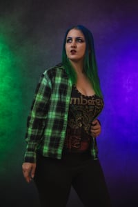 Image 2 of XS (womens size) Billie Eilish Flannel 