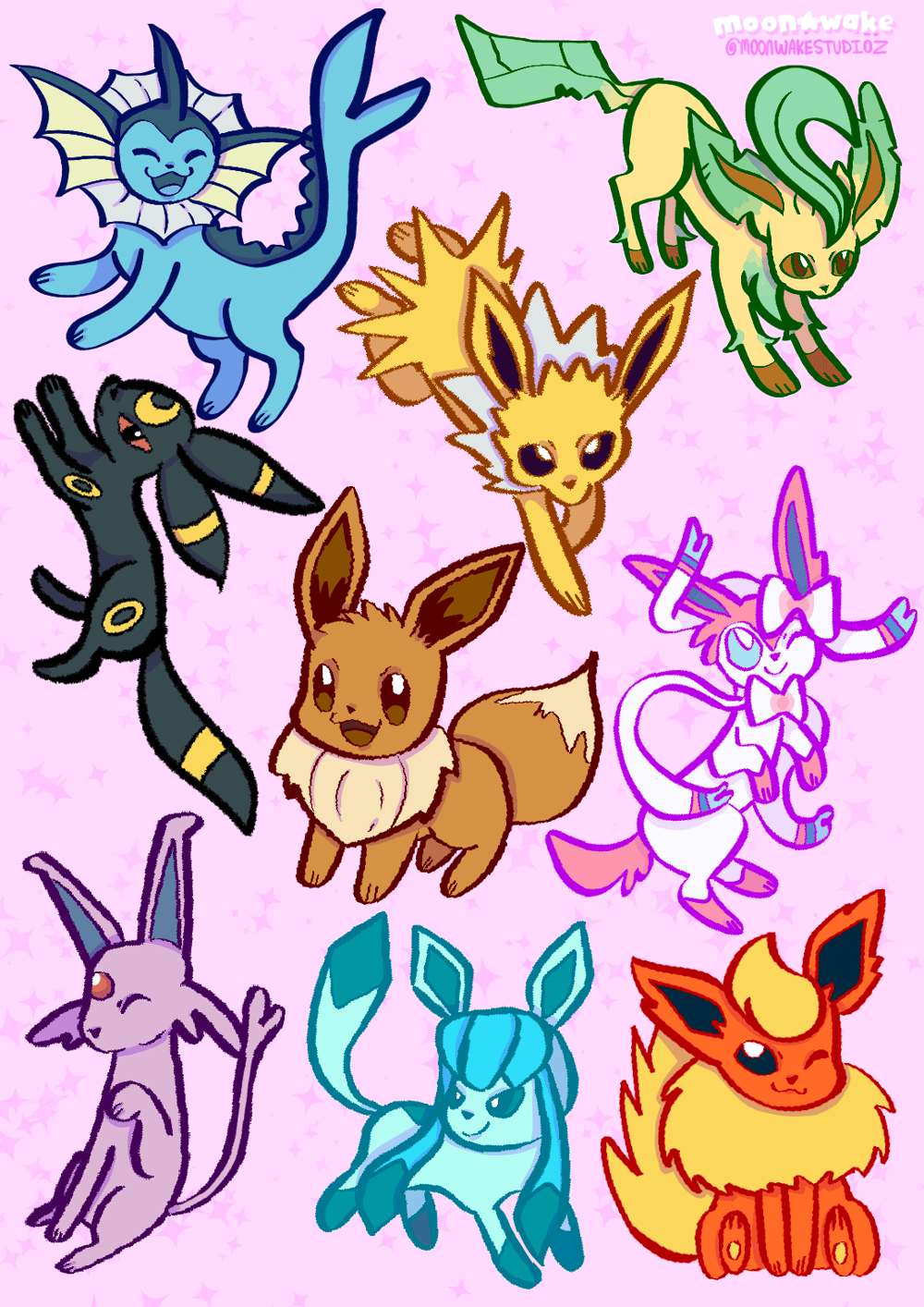 Image of Fox Types Mini Print