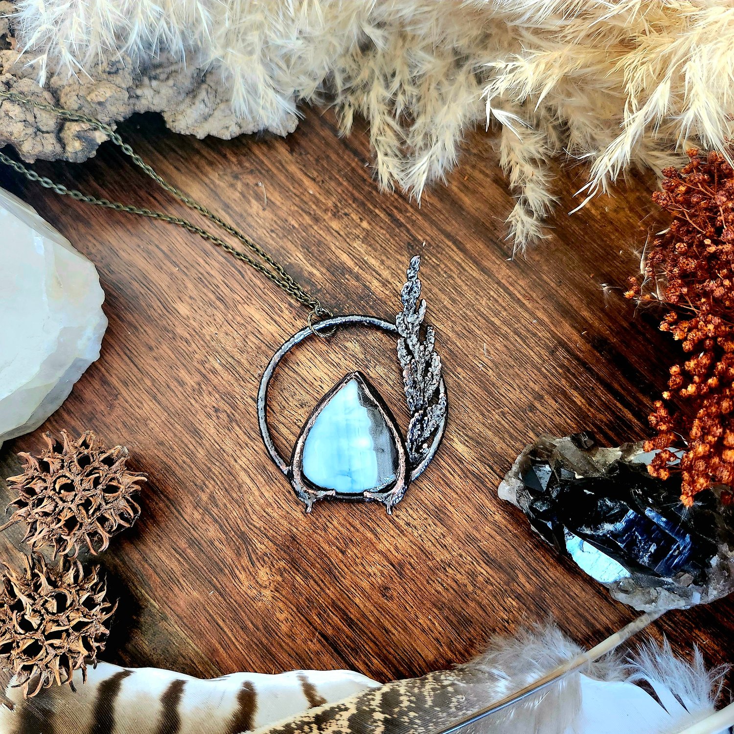 Image of Blue Opal Necklace 