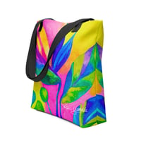 Image 3 of Neon Bird of Paradise Tote bag