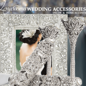 Image of Silver Swarovski Crystal Wedding Reception Set