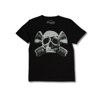 'SKULL BOLT’ Baby Tee [BLACK]