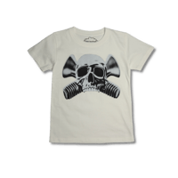 'SKULL BOLT’ Baby Tee [VANILLA WHITE]