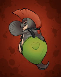 Image 3 of BIG FAT SALMON PILLOWCASE