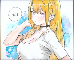 Image of Original Art : Marin Kitagawa - My Dress-Up Darling // Bobby Tang