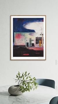 Image 5 of Artprint / Giclée / Kunsttryk / "Benzinstationen"