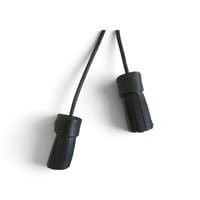 Image 2 of Collier, modèle TASSEL, double pompons, Noir