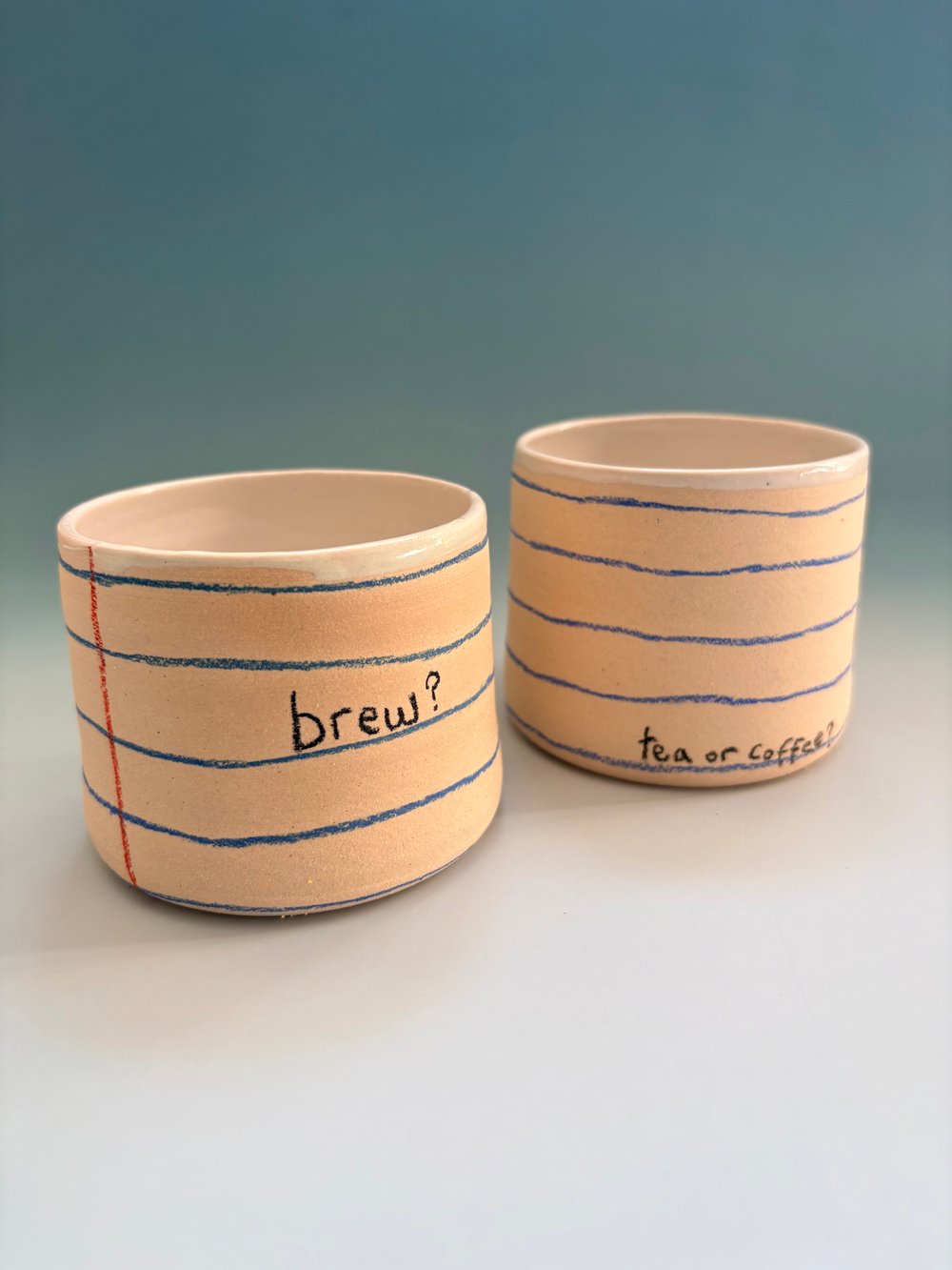 Image of Lined Paper Brew cup 