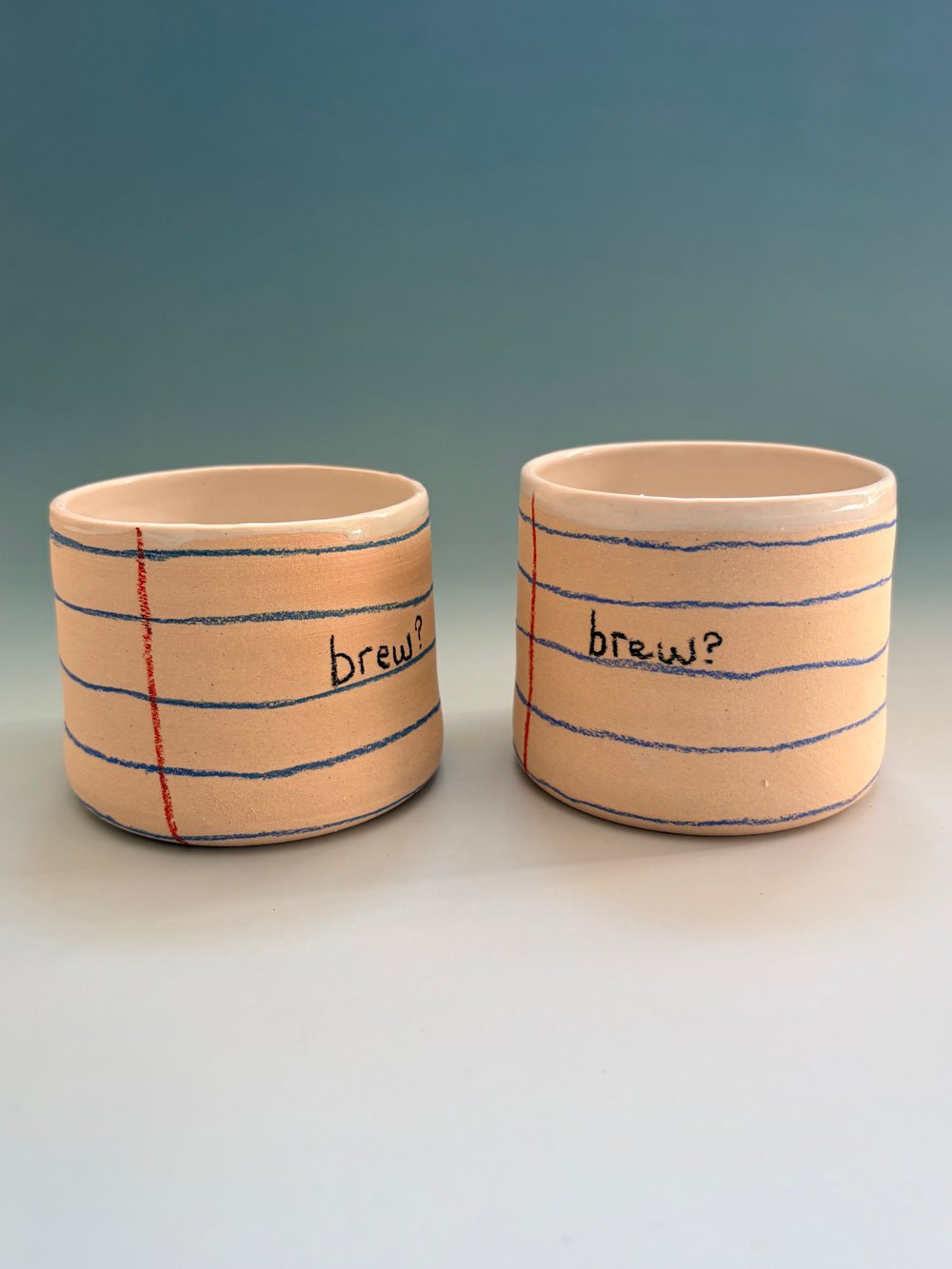 Image of Lined Paper Brew cup 