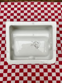 Image 5 of Cinzano Rectangular Ceramic Ashtray, Vintage 1960's Bar, Made in France.