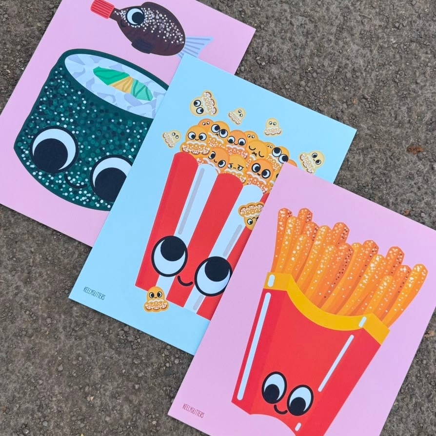 Foodie Prints by Keely Glitters