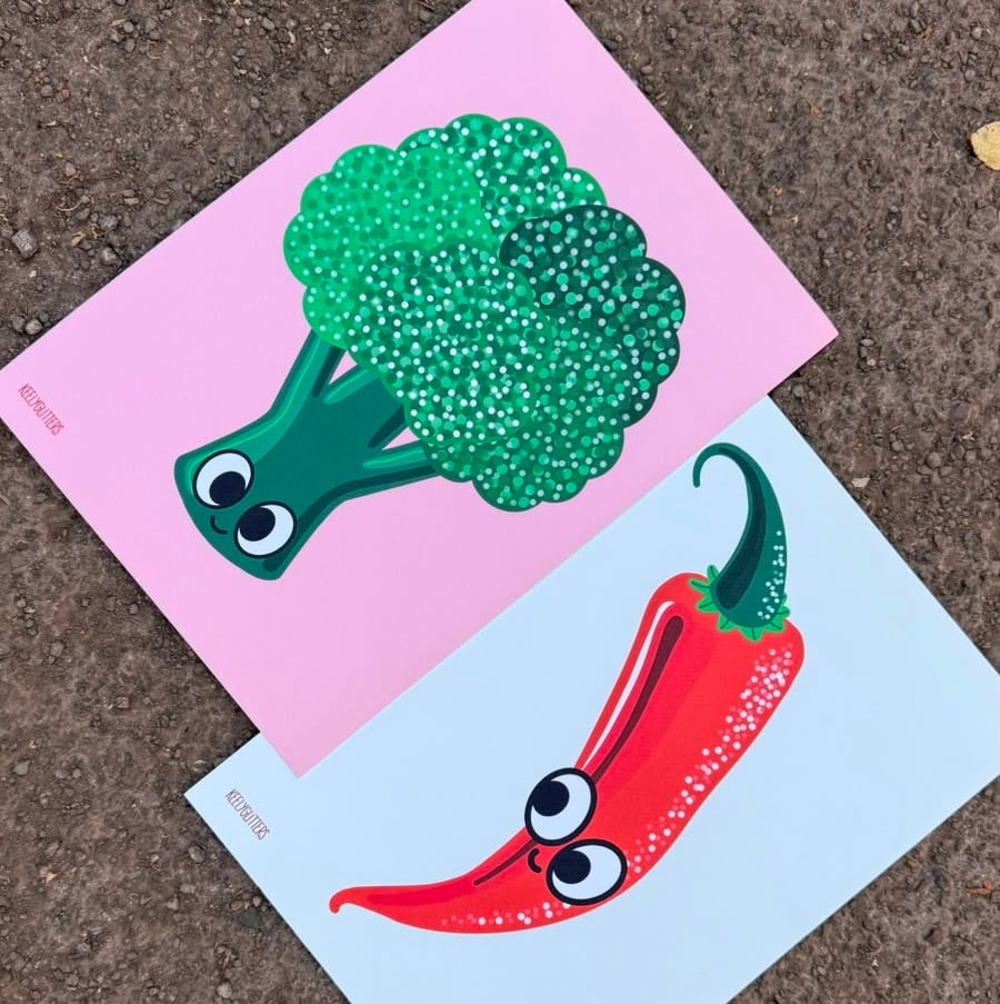 Foodie Prints by Keely Glitters