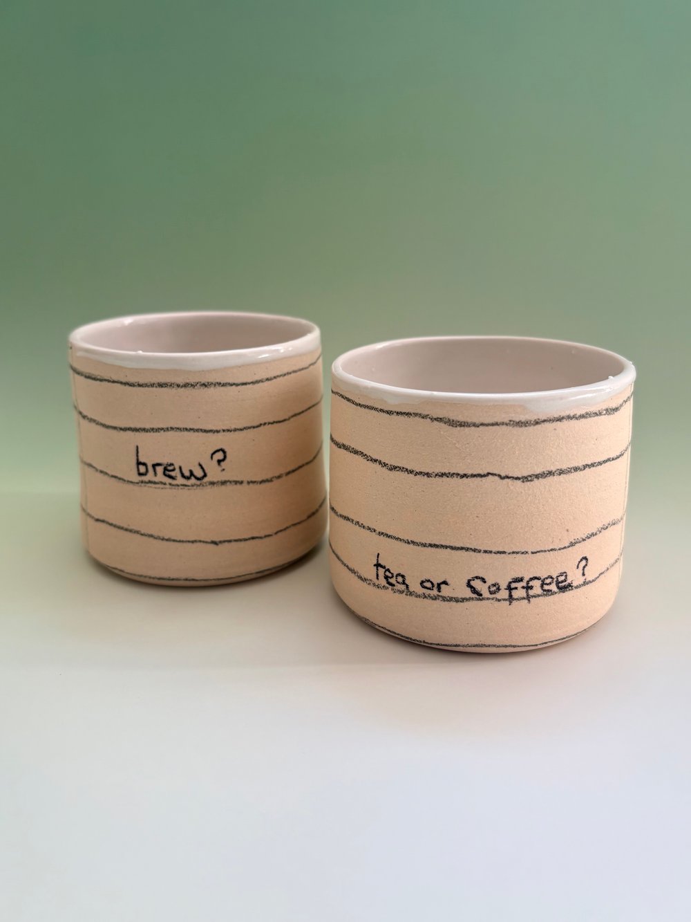 Image of Lined-Paper Brew cup 