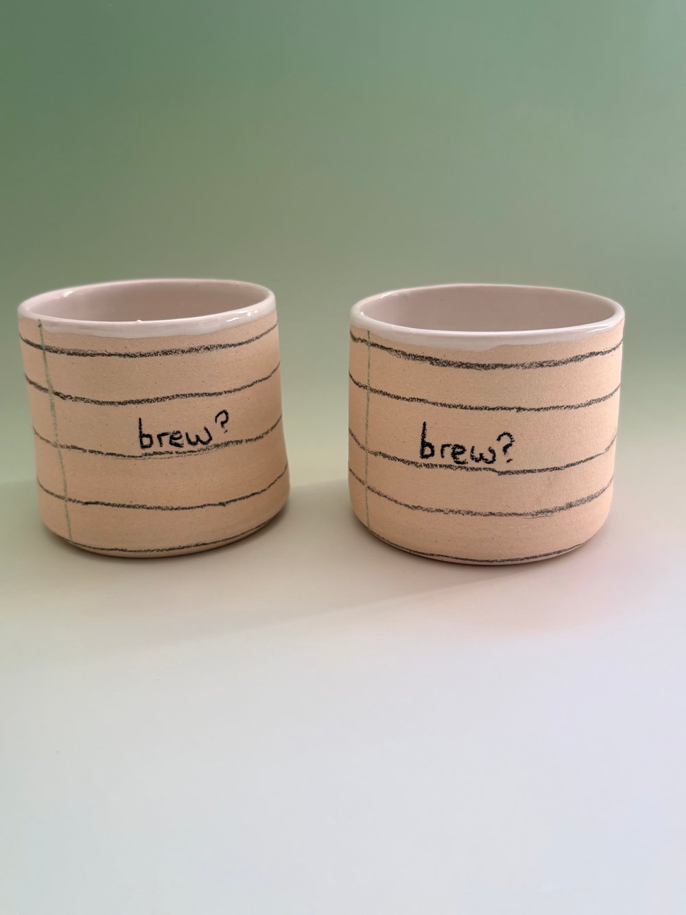 Image of Lined-Paper Brew cup 