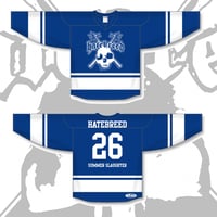 HATEBREED ROYAL BLUE HOCKEY JERSEY (Does NOT ship til Aug 23rd)