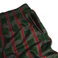 Image 3 of 'Check Mate’ Mesh Shorts [GREEN/RED]