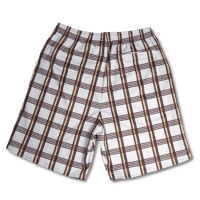 Image 2 of 'Check Mate’ Mesh Shorts [WHITE/YELLOW]