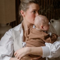 Image 1 of Baby Brown Sweater with Buttons 
