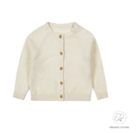 Image 2 of Baby Creme Long Sleeve Cardigan with Button