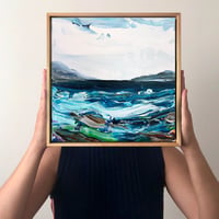Image 1 of ‘Coastal no.73' - 30x30cm, FRAMED