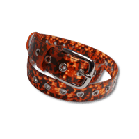 Image 2 of 'Fury’ PVC Belt [TIGER ORANGE]