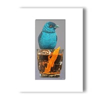 REPRODUCTION-"Old Fashioned #5 (Indigo Bunting)"