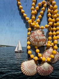 Image 3 of Pink Lemonade Shell Necklace 