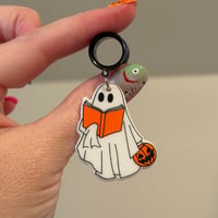 Bookish Ghost Dangles (sizes 4g-2")