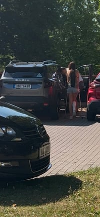 Girl leaving hospital fresh slwc video