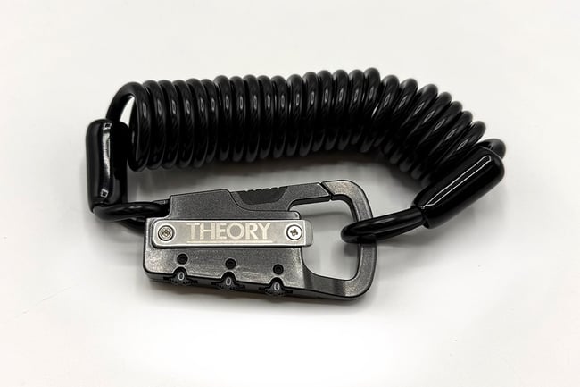 THEORY MINI COIL LOCK BLACK