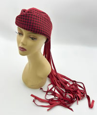 Image 1 of Red Houndstooth Garrison Cap