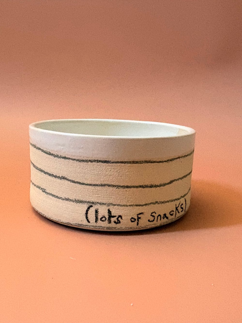 Image of Lined Paper snack bowl
