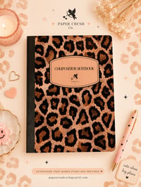 Leopard Print Composition Notebook