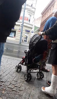Woman huge plaster slwc video