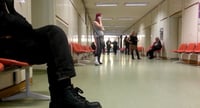 Girl calling in hospital slwc
