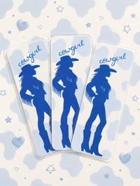 Blue Cowgirl BookMark