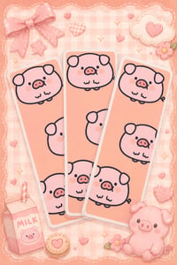 Pink Piggy BookMark