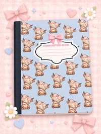 Miss Highland Cow Composition Notebook