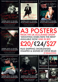 Image 1 of 'SHOOTING STARS PAYS THE RENT' Limited edition show poster