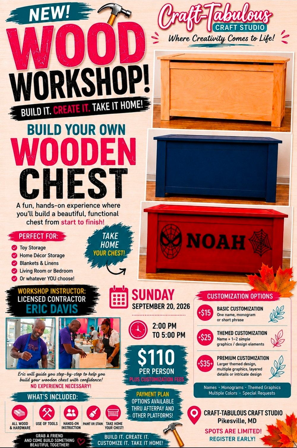 Image of Build your own wooden chest