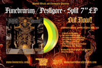 Image 2 of FUNEBRARUM / PESTIGORE - SPLIT 7" EP GATEFOLD 