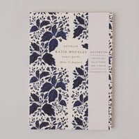 Image 1 of Blue Botanical Lined Journal | Lay Flat Foiled A5 Notebook 