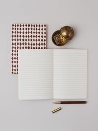 Image 4 of Blue Botanical Lined Journal | Lay Flat Foiled A5 Notebook 