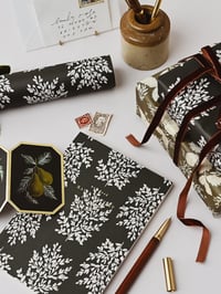Image 2 of Khaki Botanical Lined Journal | Lay Flat Foiled A5 Notebook 