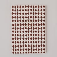 Image 5 of Red Harlequin Lined Journal | Lay Flat Foiled A5 Notebook 